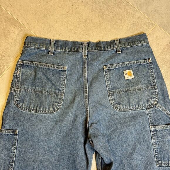 Carhartt Flame Resistant HRC 2 Jeans Men’s 32x32 FRB13 DNM Work Denim - Picture 2 of 16